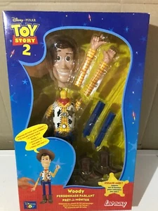 LANSAY TOY STORY 2 WOODY PERSONNAGE PARLANT PRET A MONTER NEUF BOITE NEW BOX - Picture 1 of 2