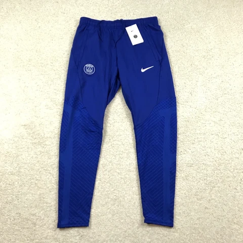 Nike Paris Saint-Germain Strike Mens Medium Dri-FIT Pants Blue DR1486 417 Slim Cover