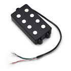 Noiseless Good Balance 4 String Bass Pickup with 3 Mounting Screw Holes Black 