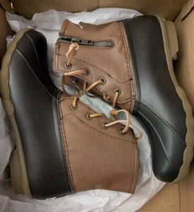 Bota Sperry Mujer Syren Gulf Duck Marrón Impermeable Goma Talla 8 STS83684 - Imagen 1 de 3