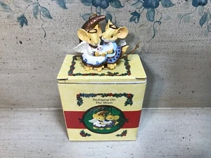 NIB Ganz 1995 Little Cheesers Swinging On The Moon Christmas Ornament # 05437 - Picture 1 of 4