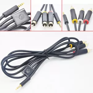 100% OFFICIAL GENUINE MICROSOFT AV AUDIO VIDEO CABLE CORD FOR XBOX 360 E (RCA) - Picture 1 of 8