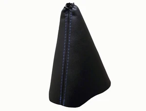 CITROEN XSARA (1997-2005) Soufflet Levier De Vitesse Cuir- Couture Bleu Clair - Picture 1 of 1