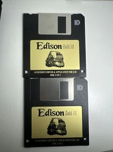 Vintage Edison Gold 16AUDIODRIVE DRIVER & APPLICATION VER 2-10, Floppy Disks Vtg - Picture 1 of 4