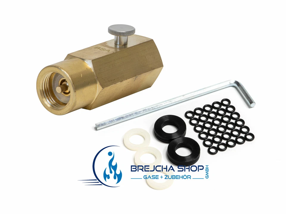 Umfüll Adapter aus großen CO2 Flaschen 290g Wassermaxx Zylinder - Bild 1 von 4