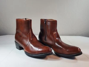 COWTOWN BOOTS LIGHT BROWN MEN'S BOOTS SIZE 12 D - Picture 1 of 11