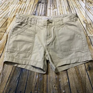 Tommy Hilfiger Womens Juniors Size 3 Khaki Cotton Chino Shorts - Picture 1 of 4
