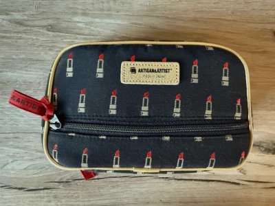 ARTISAN & ARTIST  Valiant Rouge Black Cosmetic Pouch with Tissue Case JAPAN NEW - Image 1 of 4