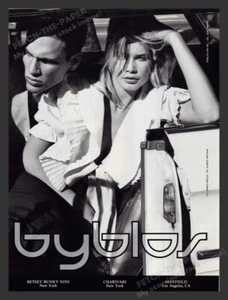 Byblos Clothing Claudia Schiffer 1990s Print Advertisement Ad 1990 - Picture 1 of 1