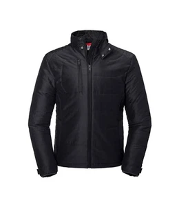 Russell Athletic Black quilted Jacket Size M casual work outdoors everyday - Picture 1 of 10