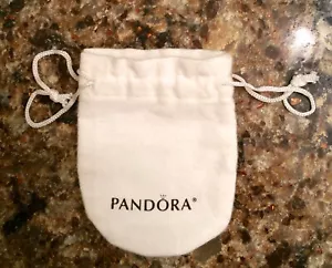 Pandora Anti-Tarnish Soft White Drawstring Jewelry Pouch - Picture 1 of 1