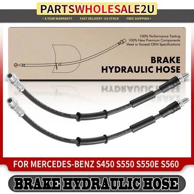 2x Manguera hidráulica de freno delantero para Mercedes-Benz Maybach S550 2017 S450 2018-2019 Foto 1 de 4