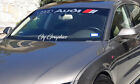 Windshield decal car sticker banner window graphics fit for Audi cars