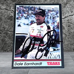 Dale Earnhardt NASCAR HOFer #3 WINSTON NASCAR RACING signed card 1991 TRAKS #103 - Picture 1 of 1