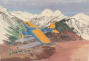 Steve Hillyer, Grand Old Lady, AK Aviation History Series "A" No. 7, signiert - Bild 1 von 3