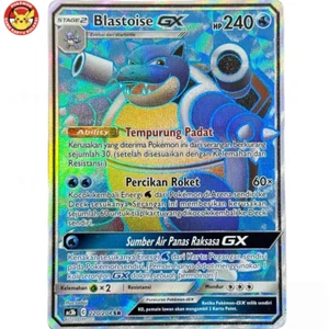 Blastoise GX AC3b 220/204 SR Full Art Full Metal Wall Pokemon TCG Indonesia - Picture 1 of 3