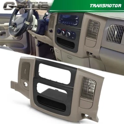 Fit For 2002-2005 Dodge Ram Dash Radio Bezel Climate Trim Panel Vents Storage - Image 1 of 4