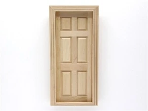 Dolls House 1:24 scale 6 panel Internal Door V52 - Picture 1 of 1