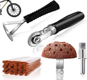 Tire Repair Tool Kit DIY Flat Tire Repair Grinding Head For Auto Tire Plug Patch - Picture 1 of 11