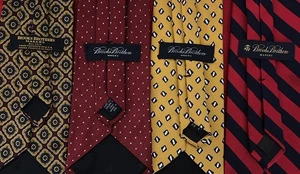 Menge 4 Brooks Brothers Makers Herren reine Seide Krawatte Mehrfarbig USA - Bild 1 von 6