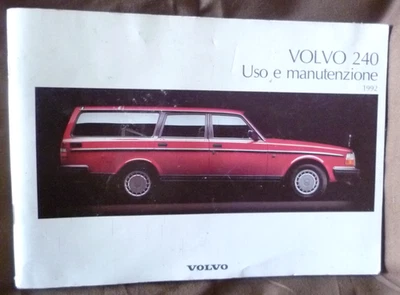 VOLVO 241 LIBRETTO USO E MANUTENZIONE 1992 - Immagine 1 di 4