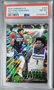 2020-21 Panini Chronicles - Essentials Anthony Edwards #203 Green Ice (RC) - Bild 1 von 2