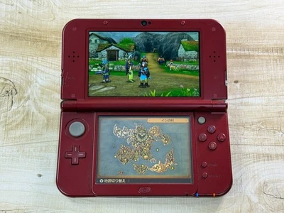 Dual IPS Nintendo New 3DS XL Metallic Red IPS Top Bottom Sold as is Japan R5434 - Image 1 of 4