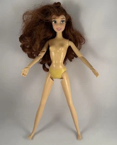 DISNEY Store Muñeca "Belle" Desnuda Brazos Articulados Pies Planos - Imagen 1 de 10