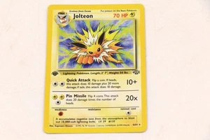 Pokémon TCG 1st Edition Holo Jolteon - Jungle Set LP/MP - Picture 1 of 8
