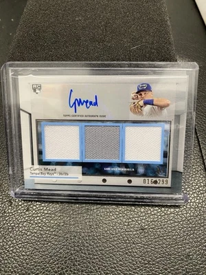 2024 Topps Museum Collection - Signature Swatches Triple Curtis Mead  /299 - Image 1 of 4