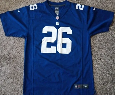 Saquan Barkley New York Giants Jersey Youth XL Nike On Field Blue NFL  - Image 1 of 4