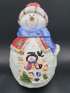 Schneemann Keksdose - 24k Goldrand  - Bild 1 von 4