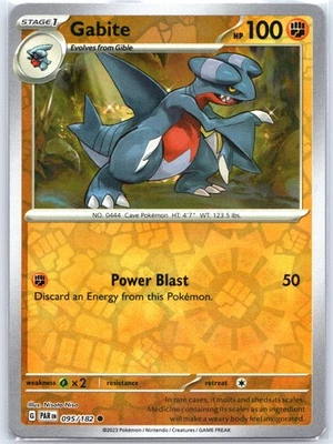 Gabite 095/182 Near Mint SV04: Paradox Rift Pokemon Shipnow RevHolo - Image 1 of 2