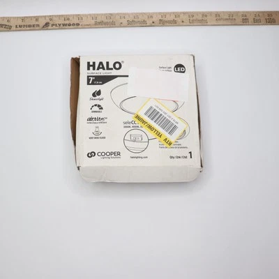 HALO CLD 7 pulgadas Montaje empotrado blanco con pantalla de vidrio esmerilado Foto 1 de 4