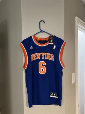 Adidas New York Knicks #6 Tyson Chandler Basketball Jersey Blue Size Medium New - Image 1 of 4