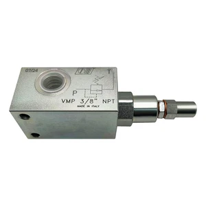 Válvula hidráulica de alivio de presión en línea, 3/8′′ NPT, 12 GPM 5000 PSI - Imagen 1 de 5