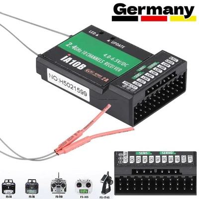 Flysky FS-IA10B Empfänger 2.4G - 10-Kanal PPM-Ausgang Mit IBus Port für - Bild 1 von 4