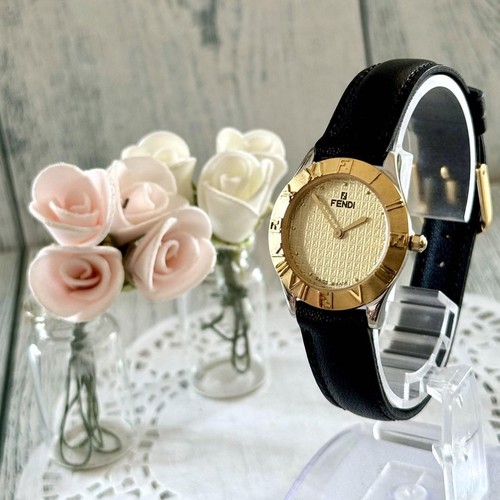 Fendi 2000L batteria donna oro sostituita usata autentica