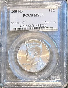 2004-D Kennedy Half Dollar PCGS MS 66 - Bild 1 von 2