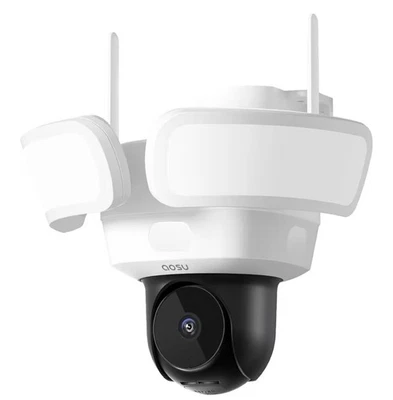 AOSU Floodlight Camera Wired, 3K UHD Security Camera Outdoor, 360° Coverage - Image 1 of 4