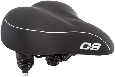 Cloud 9 Black Bicycle Cruiser Anatomic Gel Suspension Saddle 49525 - Image 1 of 3
