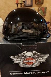 Harley-Davidson® Ultra-Light Sun Shield Half Helmet. 98336-09VM Pre-Owned Medium - Bild 1 von 15