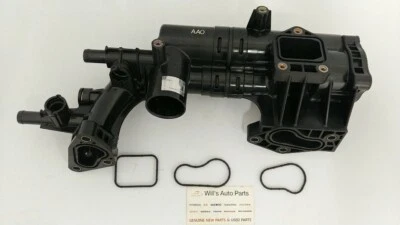 GENUINE THERMOSTAT HOUSING WITH 3 GASKETS SUIT KIA CARNIVAL 2010-2014 3.5 PETROL - Image 1 of 4