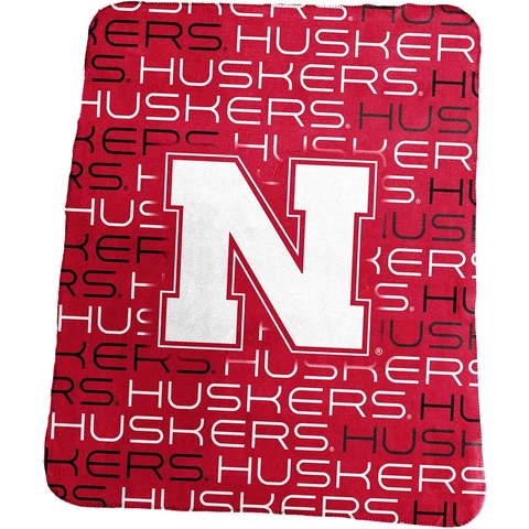 Nebraska Cornhuskers Classic Fleece Blanket Cover