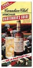 RARE VERSION 1986 NFL Football Schedule Canadian Club Armchair Bartender's Guide