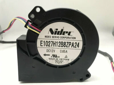 Nidec E1027H12B8ZPA24 DC12V 0.65A 9727 4-wire turbo cooling fan - Image 1 of 3