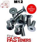 M12 Stainless Steel A2 (304) Socket Screw Countersunk Bolt *1St Class Delivery*