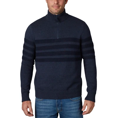Suéter Pullover Tahari Para Hombre 1/4 Cuarto Cremallera Hilo B25 Foto 1 de 4