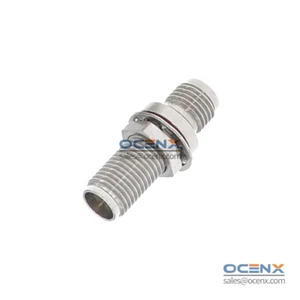 2.92mm female Bulkhead Adapter Within Series Stainless Steel 40GHz VSWR 1.20 - Picture 1 of 2