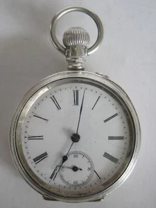 Antique A. Chopard .800 Silver Open Face 10s Pocket Watch (Works) - Picture 1 of 24
